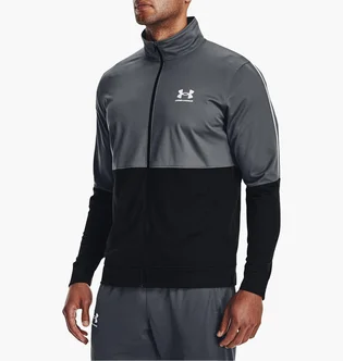 Олімпійка чоловіча Under Armour Jacket Ua Pique Track Jacket-Gry Grey/Black 1366202-012
