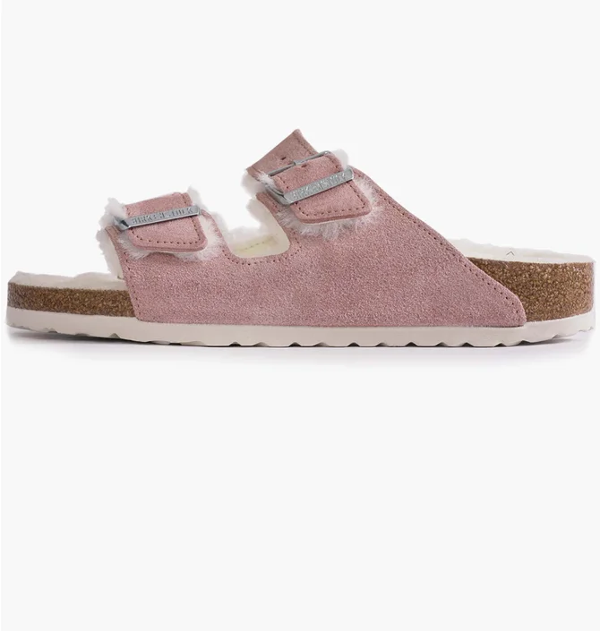 Тапочки женские Birkenstock Arizona Shearling Pink 1023258