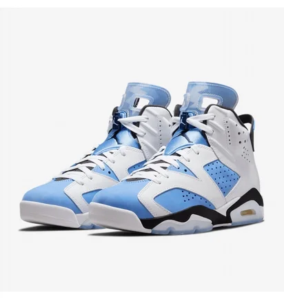 Кроссовки мужские Air Jordan 6 Retro Unc Light Blue/White CT8529-410