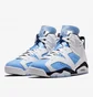 Кроссовки мужские Air Jordan 6 Retro Unc Light Blue/White CT8529-410