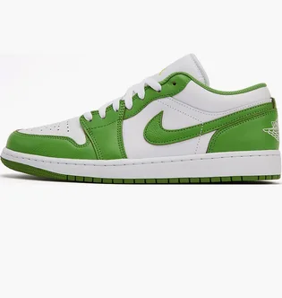 Кроссовки мужские Air Jordan 1 Low Se White/Green HF4823-100
