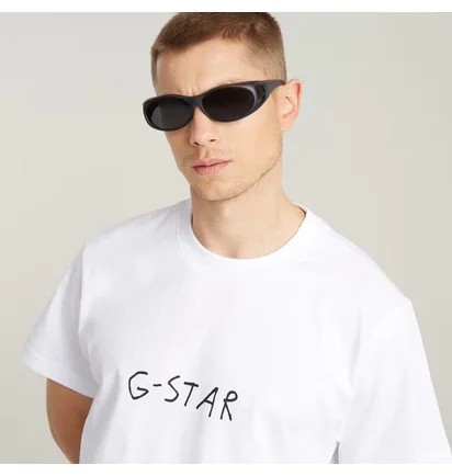 Футболка унісекс G-Star Handwriting Ts White D25699-C336-110