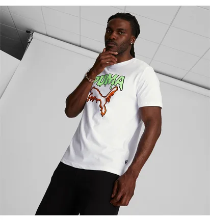 Футболка чоловіча Puma Melted Cat White 678788-02