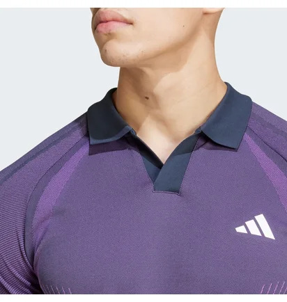 Поло мужское Adidas Tennis Pro Seamless Aeroready Freelift Polo Violet IM8894