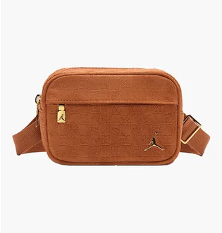 Сумка мужская Air Jordan Jam Suede Monogram Camera Brown MA9207-X6X