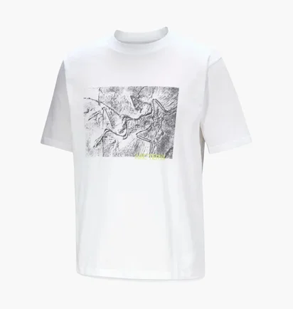 Футболка чоловіча Arc'teryx Kragg Cotton Lithographica White X00000992603