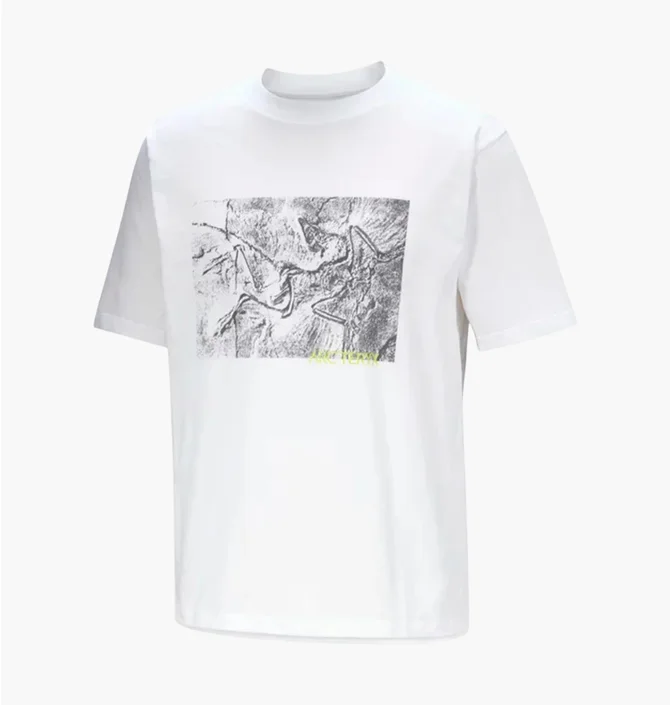 Футболка чоловіча Arc'teryx Kragg Cotton Lithographica White X00000992603