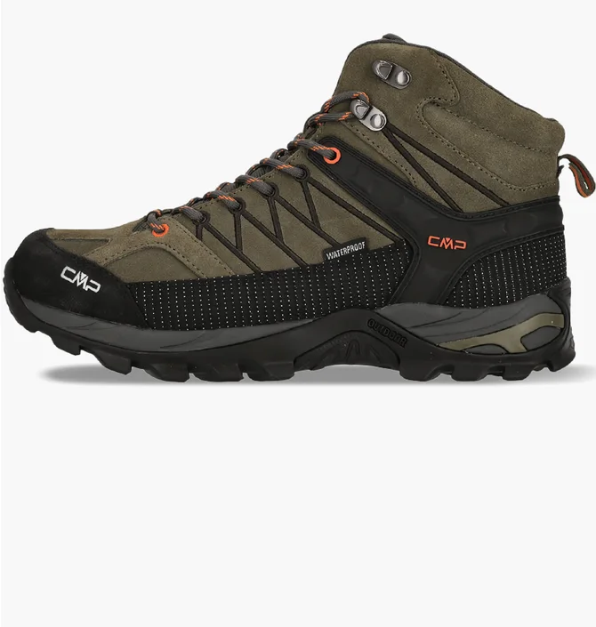 Ботинки мужские CMP Rigel Mid Trekking Shoes Wp Olive/Black 3Q12947-55ES