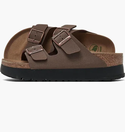 Тапочки унісекс BIRKENSTOCK Arizona Flex Birko-Flor Platform Sandals Brown 1027417