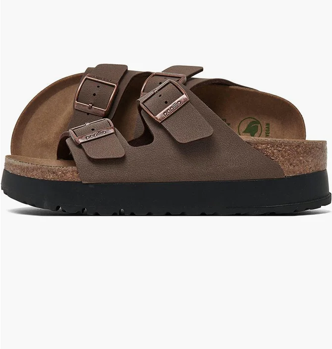 Тапочки унісекс BIRKENSTOCK Arizona Flex Birko-Flor Platform Sandals Brown 1027417