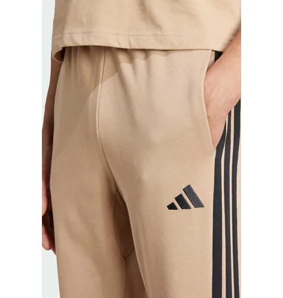 Штаны мужские Adidas Essentials 3-Stripes Fleece Beige JX0712