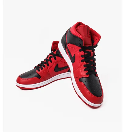 Кроссовки мужские Nike Air Jordan 1 Mid Red 554724-660