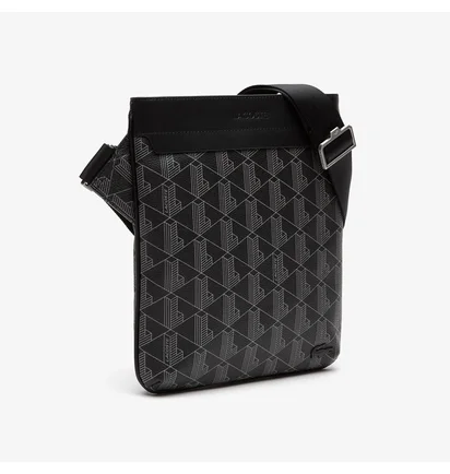 Сумка мужская Lacoste Monogram Black NH4260LX-0-H45