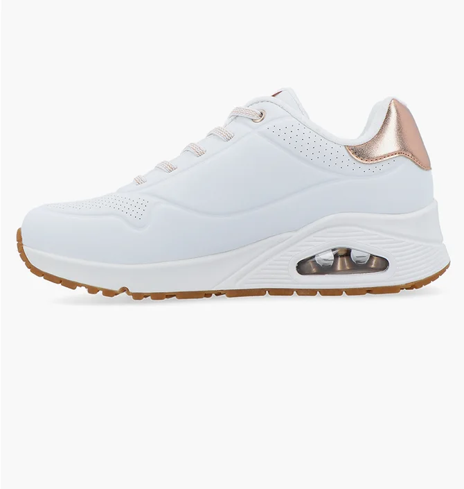 Кроссовки женские Skechers Uno Shimmer Away White 155196-WHT