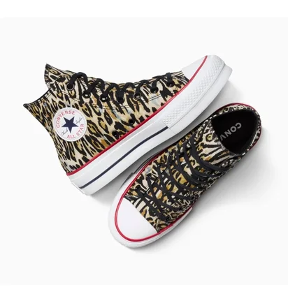 Кеды унисекс Converse Chuck Taylor All Star Lift Platform Leopard Multi A15462C