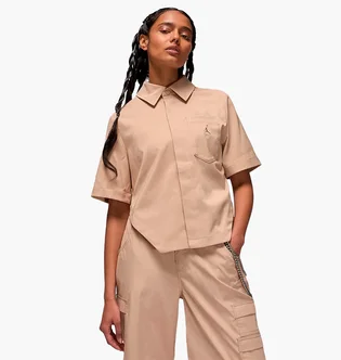 Сорочка жіноча Air Jordan Woven Crop Top Beige FN5766-244