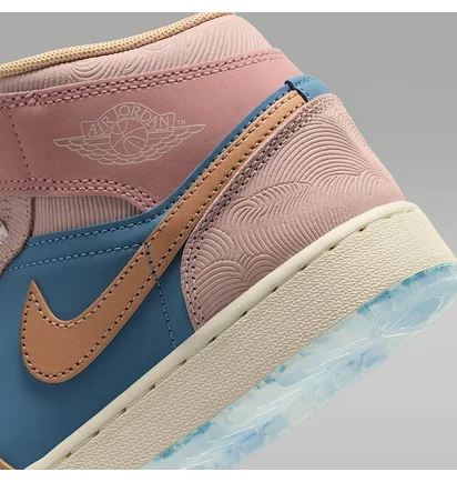 Кросівки жіночі Air Jordan 1 Mid Gs Zen Brown/Multi FN7452-400
