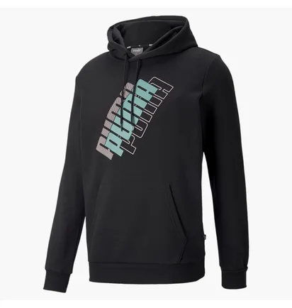Худи мужское Puma Power Logo Hoodie Black 847378-51