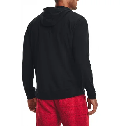 Толстовка мужская Under Armour Hooded Sweatshirt Ua Rival Terry Lc Fz-Blk Black 1370409-001