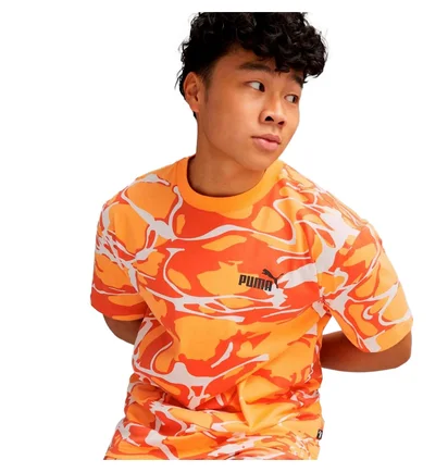 Футболка чоловіча Nike Clementine Summer Splash Aop T-Shirt Camo/Orange 677096-46