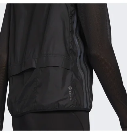 Жилетка жіноча Adidas Run Icon 3-Stripes Running Wind Vest Black H56805
