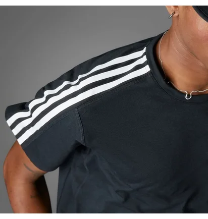 Футболка чоловіча Adidas Own The Run 3-Stripes Tee Black IQ3834