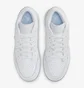 Кросівки дитячі Air Jordan 1 Low White Ice Blue Glitter Swoosh White FQ9112-100