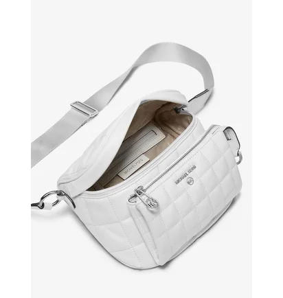 Сумка женская Michael Kors Slater Medium Quilted Leather Sling Pack White 30R3S04M6I-OPTIC-WHITE-63745
