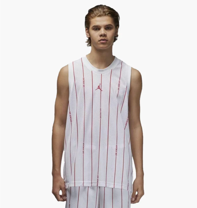 Майка мужская Air Jordan Jersey Essentials White/Red Dm1380-100