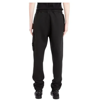Штаны мужские Stone Island Organic Cotton Diagonal Fleece Old Effect Cargo Black 811561141-V0029
