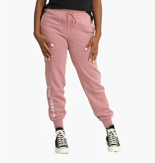Штаны унисекс Converse Wordmark Fleece Pant Emb Pink 10024542-698