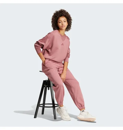 Свитшот женский Adidas All Szn French Terry 3-Stripes Loose Sweatshirt Bordo IY6854