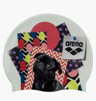 Шапочка для плавання унісекс Arena Hd Cap Puppy White/Multi 005572-210