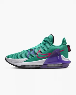 Кроссовки унисекс Nike Lebron Witness Vi Green/Violet Cz4052-300