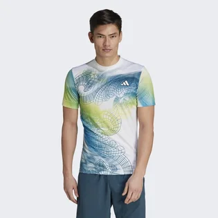Футболка чоловіча Adidas Tennis Printed Aeroready Freelift Pro Multi IK7110