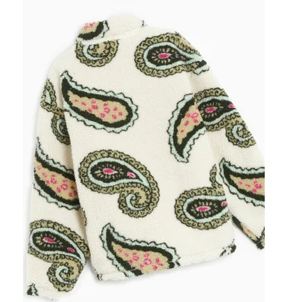 Кофта мужская OBEY Clothing Paisley Fleece Jacket Beige 121800550-UBL