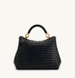 Сумка жіноча JW PEI Lucia Classic Top Handle Woven Bag Black BB2024BG108654JWP