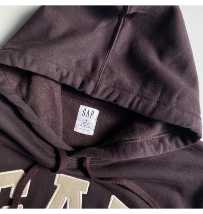 Худі чоловіче Gap Logo Hoodie Tiktok Brown 546844341