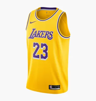 Майка унісекс Nike Lebron James Lakers Icon Edition Nba Swingman Jersey Yellow AA7099-741