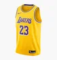Майка унисекс Nike Lebron James Lakers Icon Edition Nba Swingman Jersey Yellow AA7099-741