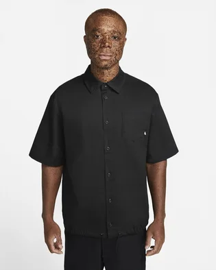 Сорочка чоловіча Nike Club Btn Dwn Wvn Ss Top Black DX0898-010