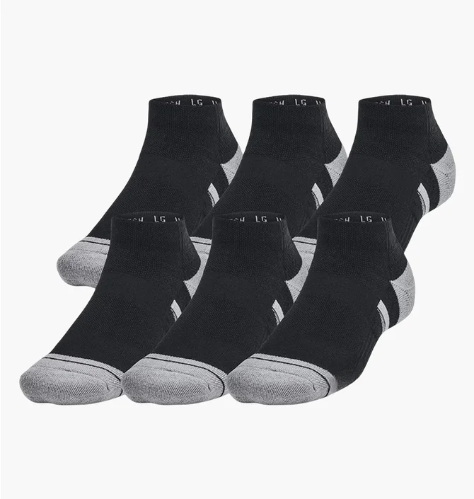 Носки унисекс Under Armour Perf Tech 6Pk Low Black 1386244-001