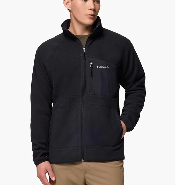 Кофта чоловіча Columbia Fast Trek Overlay Full Zip Fleece Black 2135691010