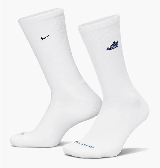 Шкарпетки унісекс Nike Everyday Plus Cush Crew White (1 пара) FQ0326-100