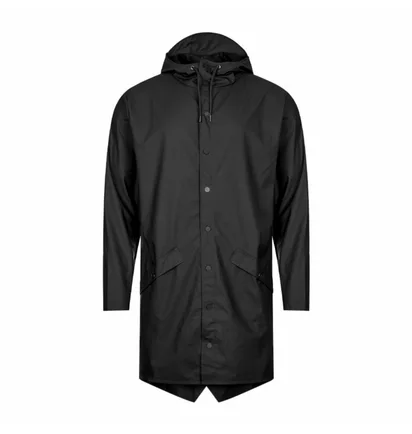 Парка чоловіча Rains Long Jacket Black 12020-01