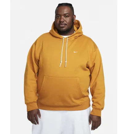 Худі чоловіче Nike Solo Swoosh MenS Fleece Pullover Hoodie Yellow DX1355-754