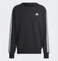 Свитшот мужской Adidas Essentials French Terry 3-Stripes Sweatshirt Black Ic9317