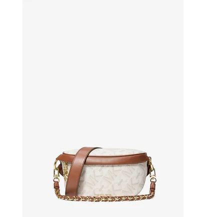 Сумка жіноча Michael Kors Slater Extra-Small Empire Signature Logo Sling Pack Beige 30H3G04M0B-VANILLA-LUGGAGE-78823