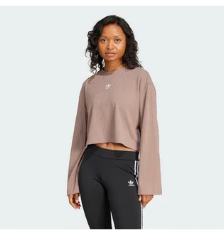 Лонгслів жіночий Adidas Essentials Wide Rib Beige JD5120