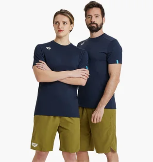 Футболка унисекс Arena Team T-Shirt Solid Blue 004900-700